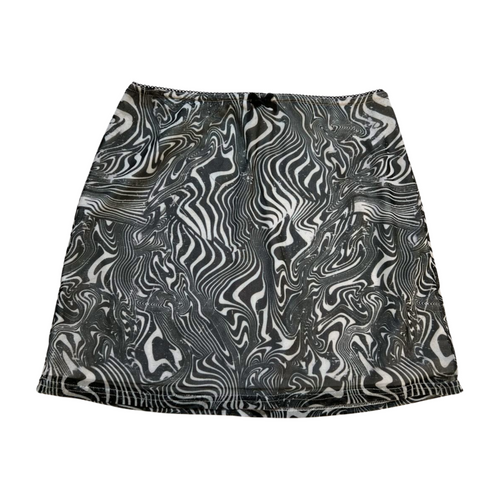 Urban Outfitters- Black Mesh Skirt Set