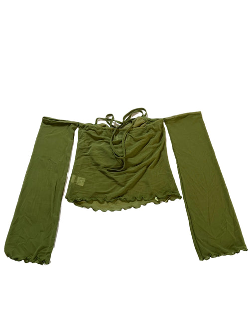 Princess Polly- Green "Off The Shoulder" Top New With Tags!