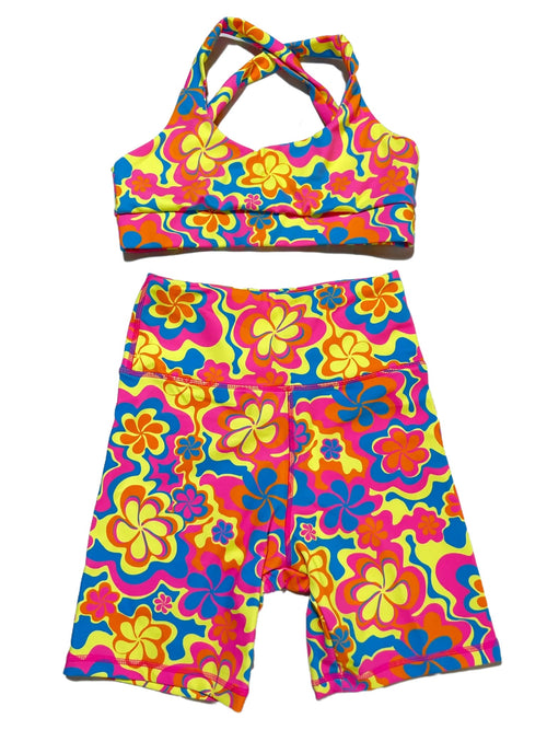 Kulani Kinis- Groovy Print Biker Short Set