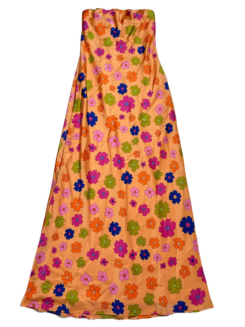 Show Me Your MUMU- Orange "Taylor Tube" Maxi Dress