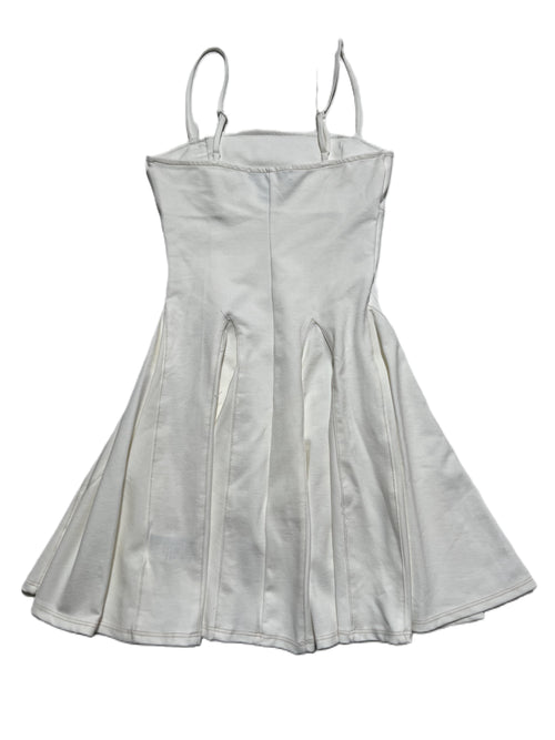 Urban Outfitters- White Pleated Mini Dress