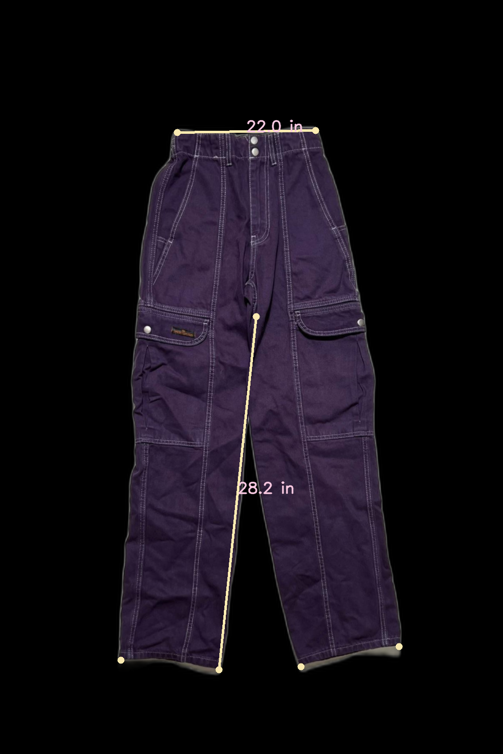 BDG - Purple Baggy Cargo Pants