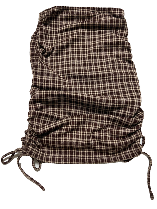 Princess Polly - Brown Plaid Bodycon Mini Skirt