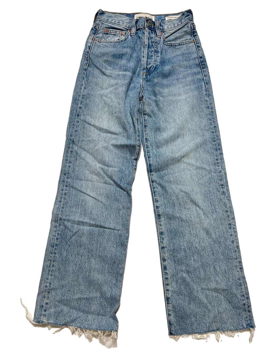 Denim Forum - Light Wash Wide Leg Jeans