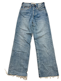 Denim Forum - Light Wash Wide Leg Jeans