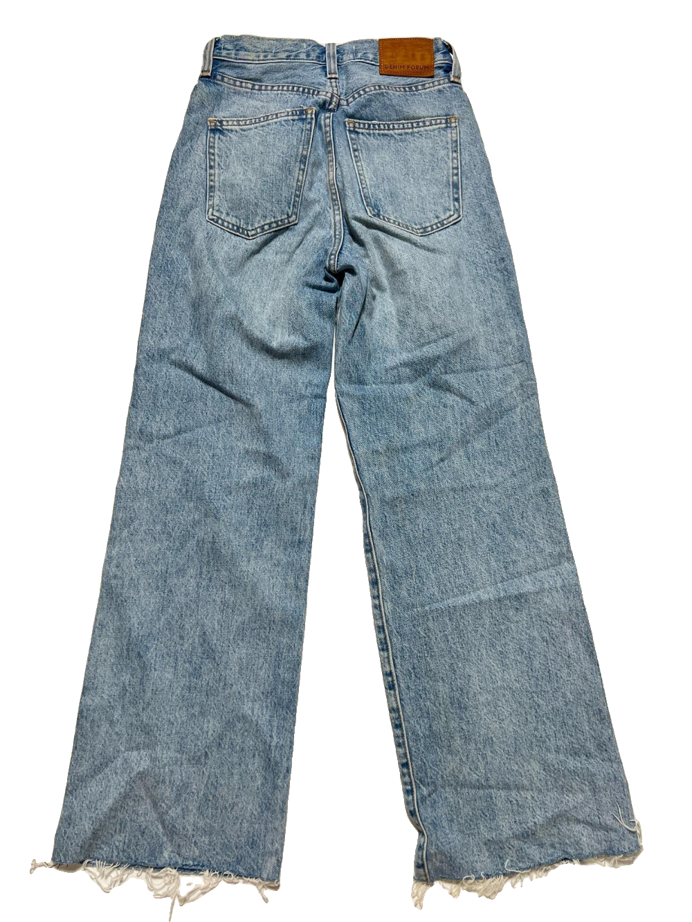 Denim Forum - Light Wash Wide Leg Jeans