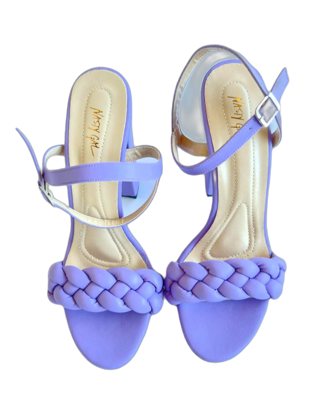 Nasty Gal - Purple Braided Heels