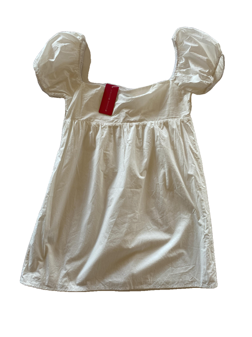 Beginning Boutique -White "Joey" Puff Sleeve Mini Dress - NEW WITH TAGS FINAL SALE
