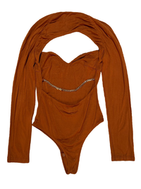 Boskemper- Brown "Frankie" Bodysuit - NEW WITH TAGS