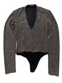 Carbon 38 - Black and Gray Long Sleeve Bodysuit