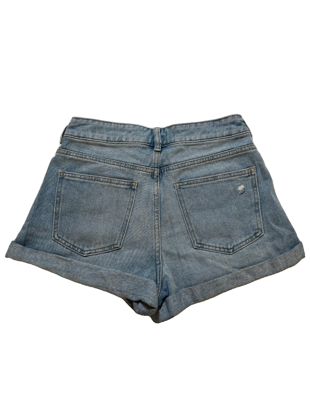 PacSun- Blue Distressed Denim Shorts