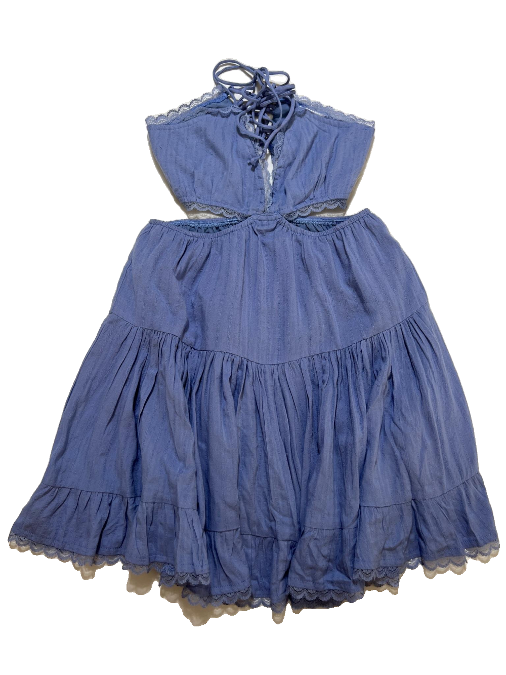 Sky to Moon- Blue Cut Out Mini Dress