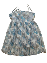 Lulus- Blue Sheer Mini Dress