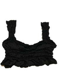 ASTR the Label- Black Ruffle Cropped Tank