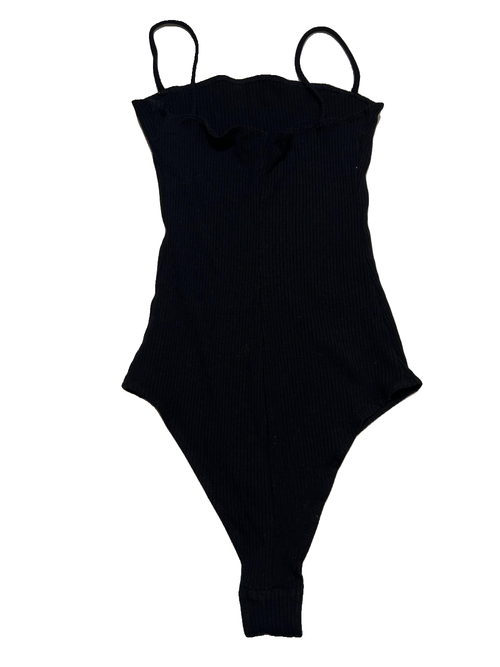 Reformation Jeans- Black Ribbed Bodysuit