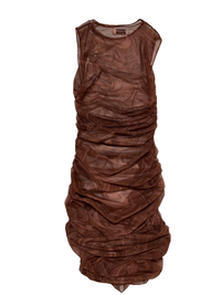House of CB- Brown Mesh Body Con Mini Dress