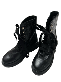 Alohas - Black Lace Up Military Boots