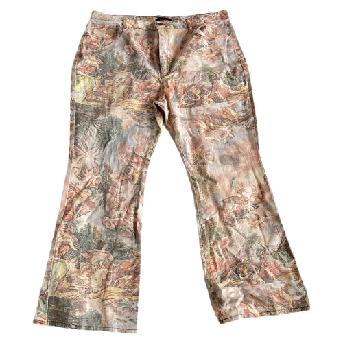 F21- Cherub Printed Straight Leg Jeans