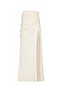 Michael Costello x REVOLVE Leah Maxi Skirt - Ivory (Like New)
