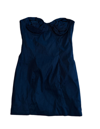Bardot Brixton - Rosette Strapless Mini Dress - Black - M (Like New)