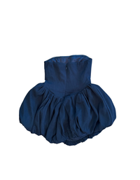 PrettyLittleThing Premium Bandeau Puff Ball Dress - Black - M (New With Tags)