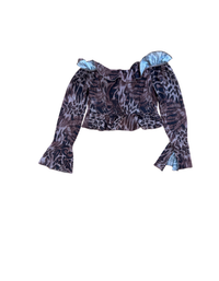 White Fox - Breaking Free Long Sleeve Top The Wild Print - Size S (Like New)