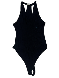 Free People - Black Ribbed Halter Bodysuit