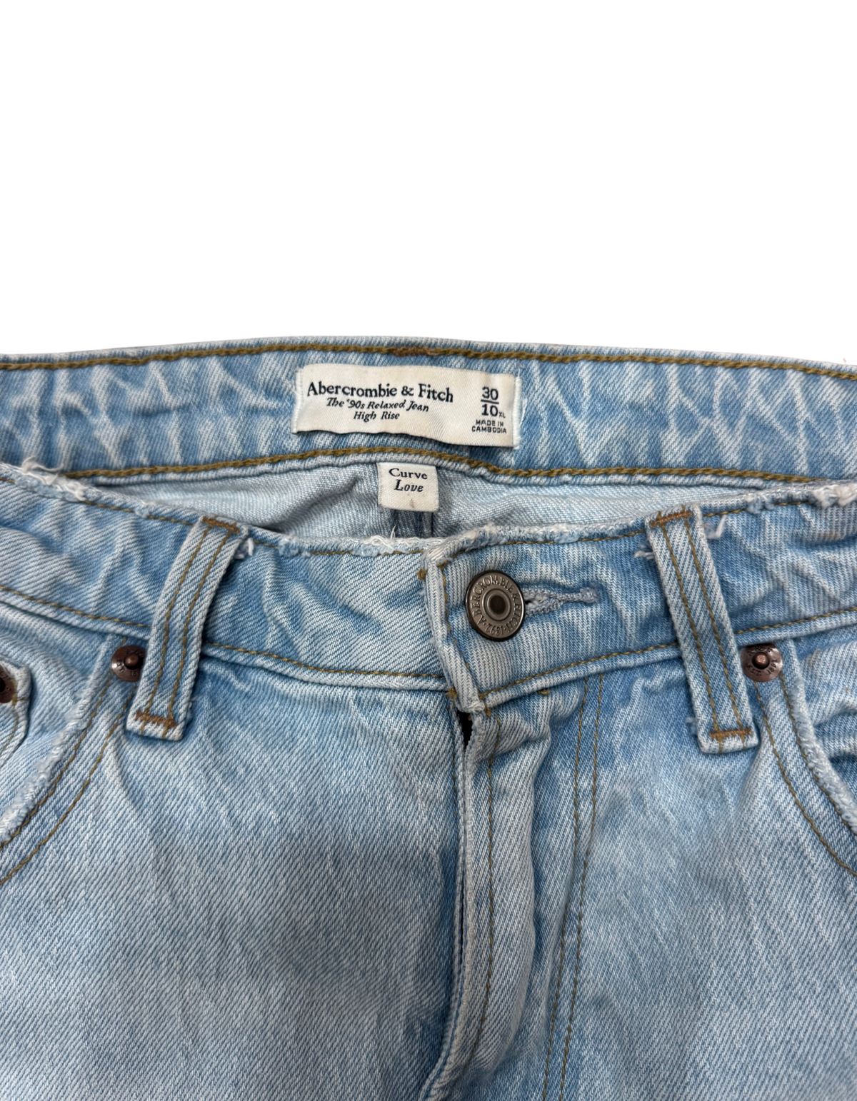 Abercrombie - Curve Love High Rise 90s Relaxed Jean