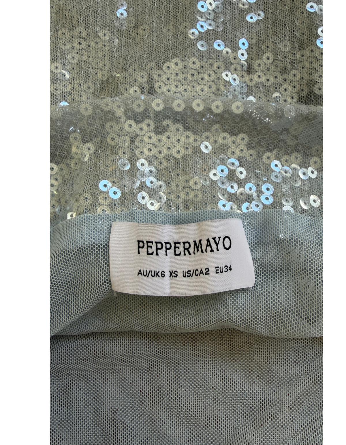 Peppermayo - Radiant Energy Cowl Back Mini Dress - Blue - XS (Gently Used)
