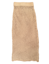 Monday Swimwear Cape May Skirt - Ivory Crochet (Like New)