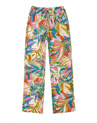 Windsor Getaway Mode Tropical Print Wide-Leg Pants (Like New)