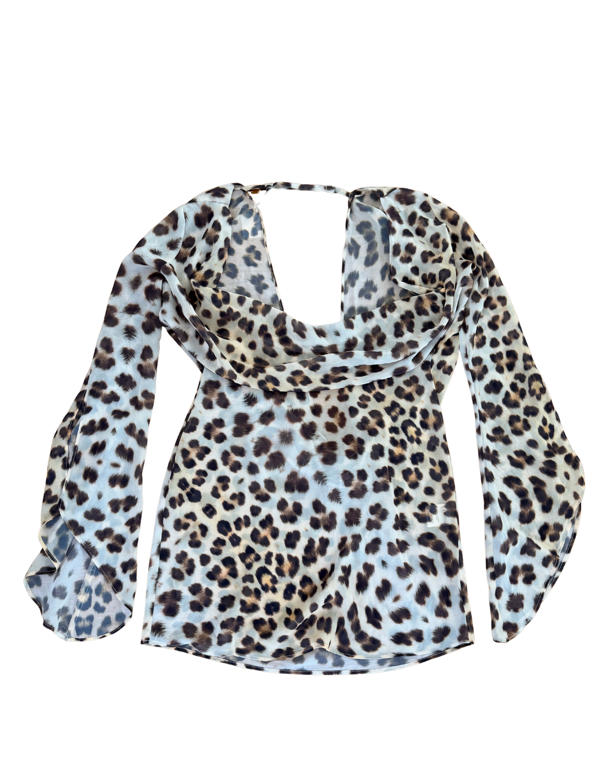 I AM GIA - Cheetah Mini Dress Long Sleeve - XS (Like New)