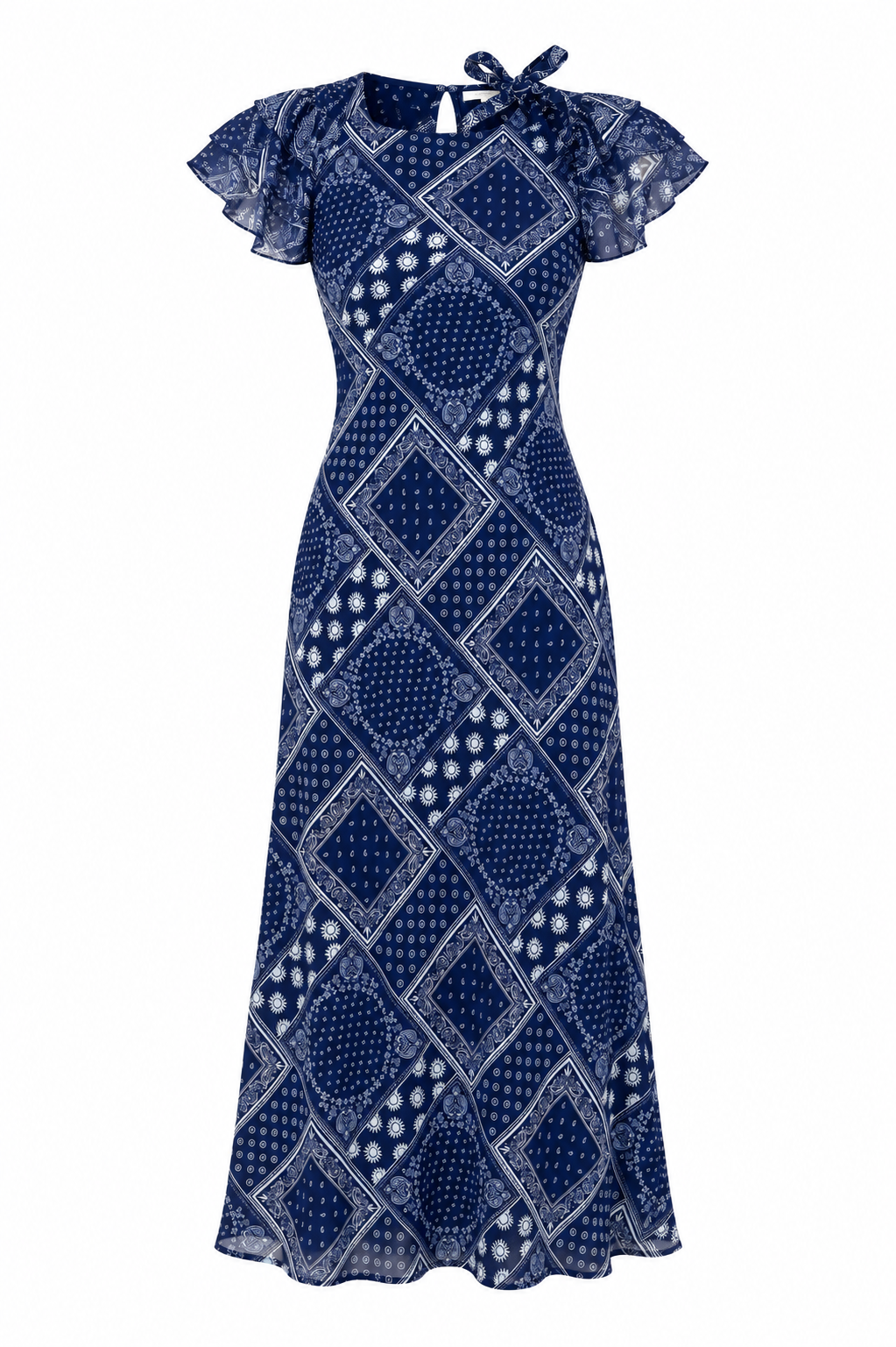 Sister New York Fox Dress in Navy Bandana - S (New With Tags)