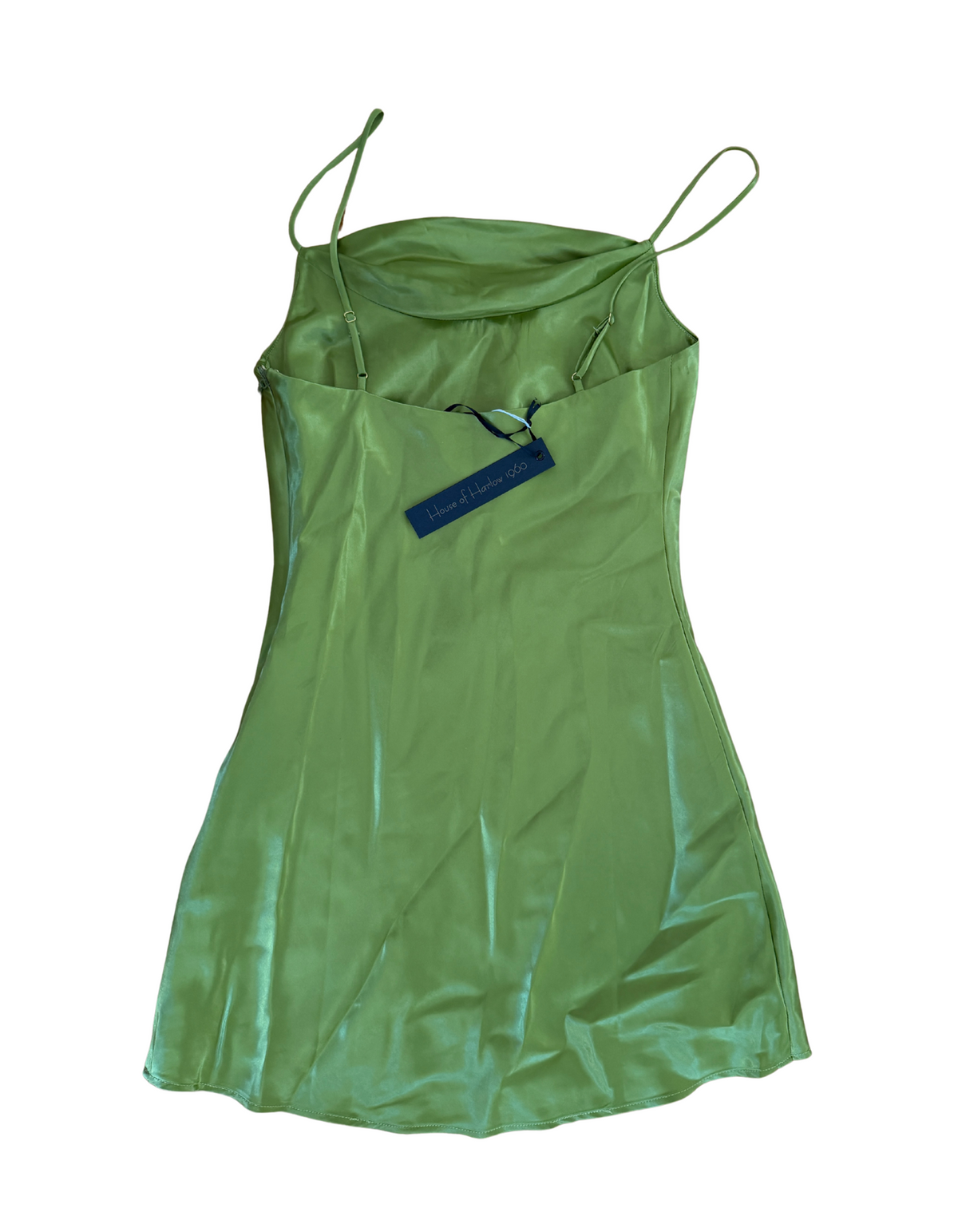 House of Harlow 1960 - Green Satin Slip Mini Dress - XS (New With Tags)