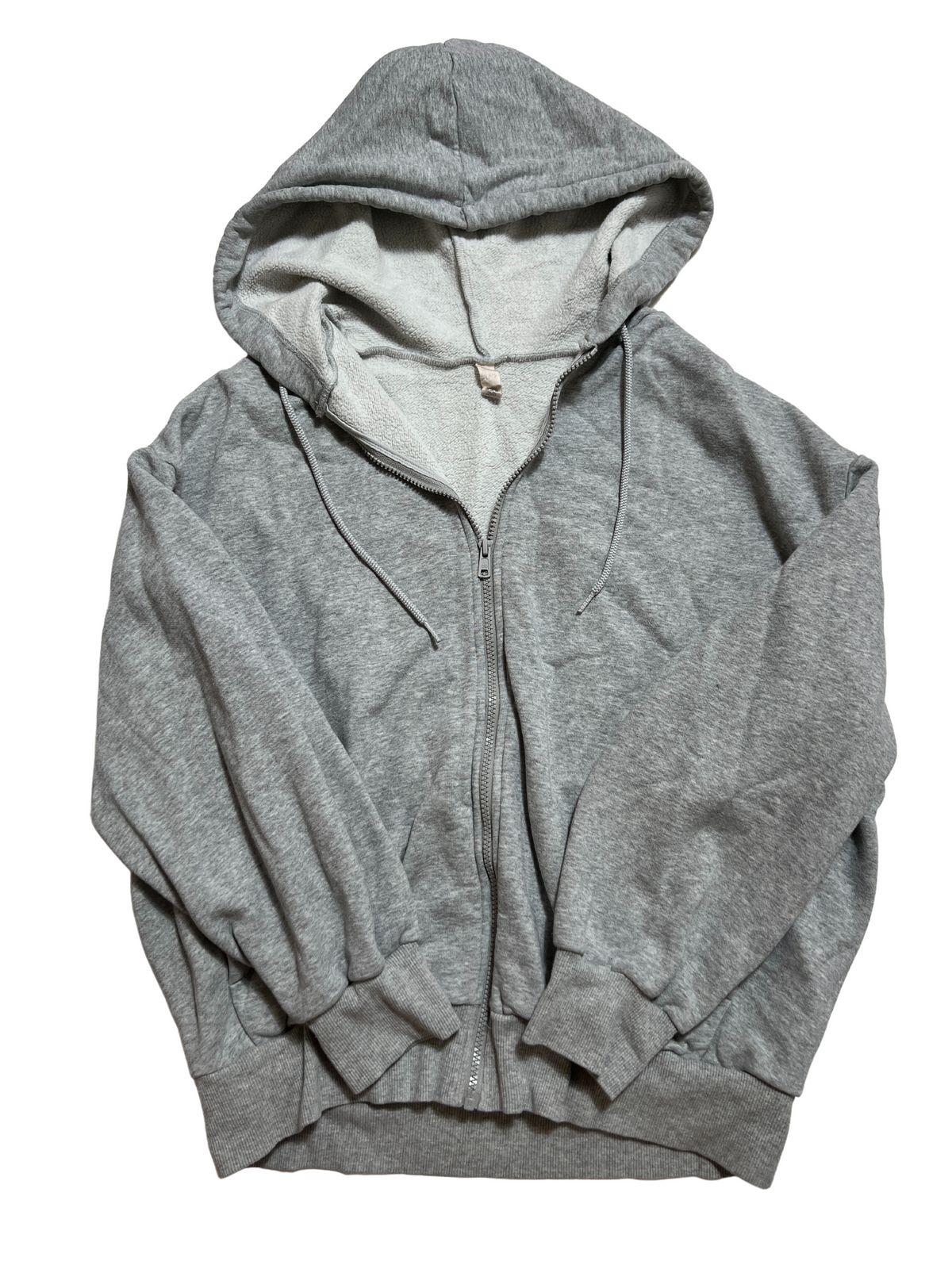 Alo - Gray Oversized Zip Up Hoodie - Sweatshirt