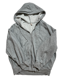 Alo - Gray Oversized Zip Up Hoodie - Sweatshirt
