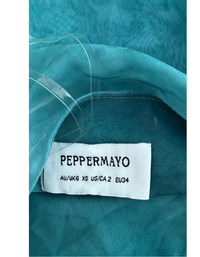 Peppermayo Blue Tie-Dye Halter Mini Dress - XS (Like New)