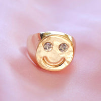 Smiley Glam Ring - FINAL SALE