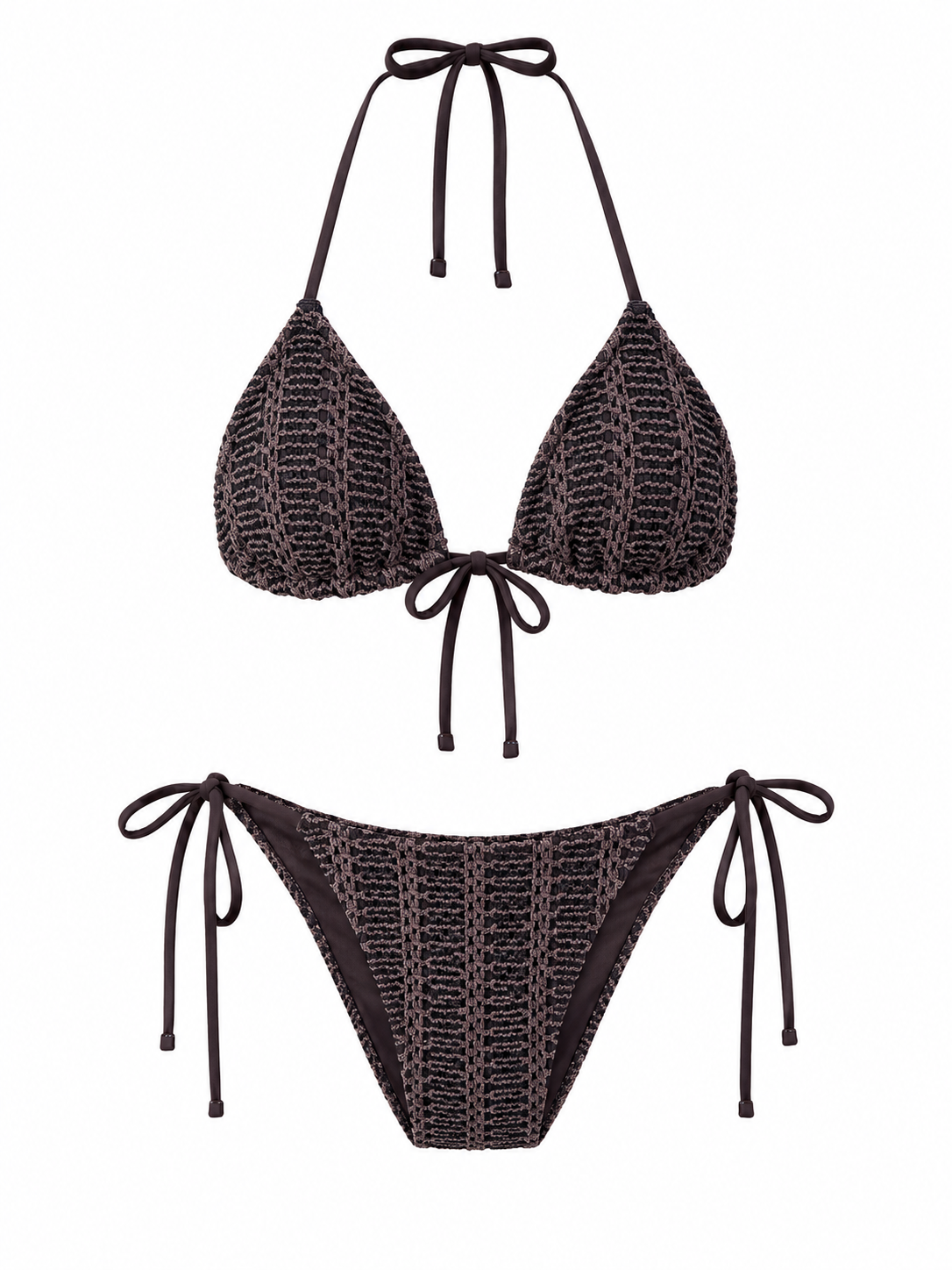 Aerie - Crinkle Brown Bikini - S (Like New)