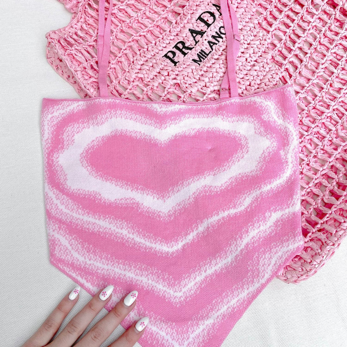 Knit Valentine Top Pink - FINAL SALE