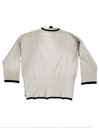 Lulus -  Cream Striped Collar Sweater - New With Tags