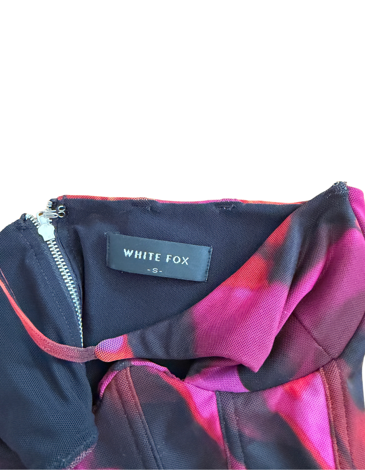 White Fox Boutique - Fantasy World Bustier Pink Flame Print - S (Like New)