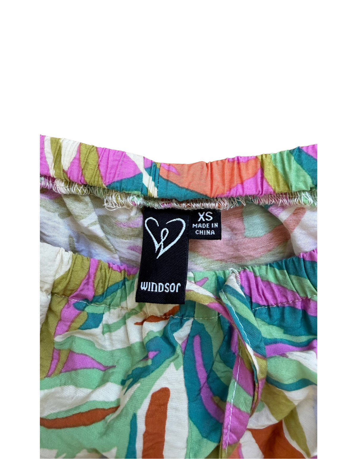Windsor Getaway Mode Tropical Print Wide-Leg Pants (Like New)