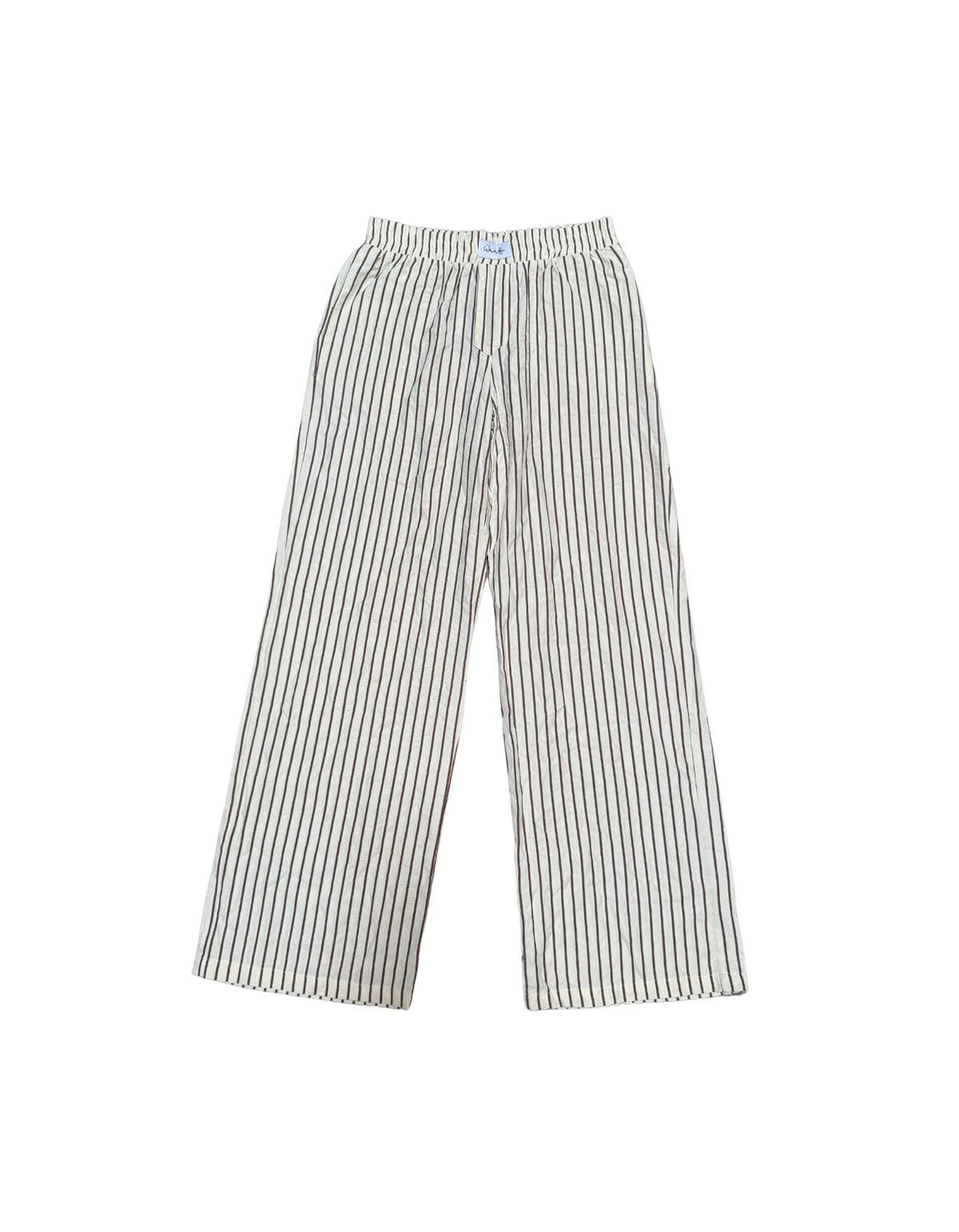 White Fox Striped Pants