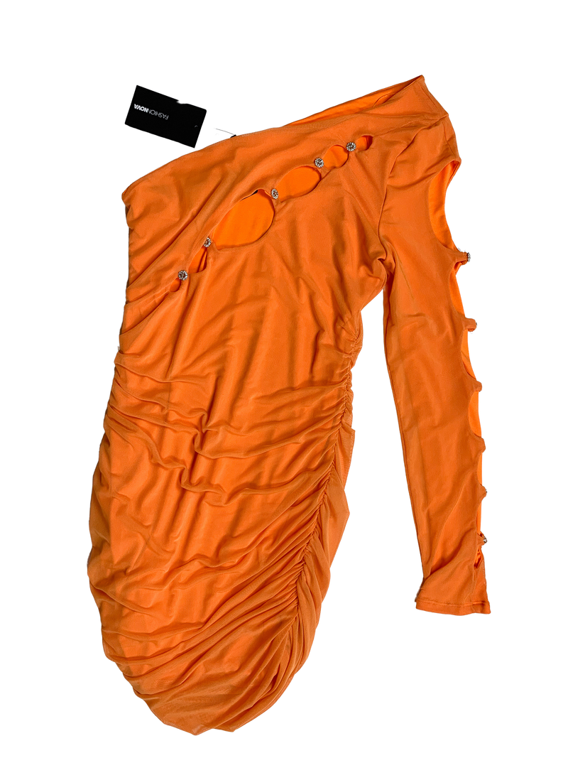 Fashion Nova, Pants & Jumpsuits, Fashion Nova Large Rusted Orange Colored  Jumpsuit