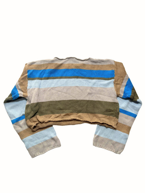 Grey Bandit - Multi Striped Knit Sweater - New With Tags