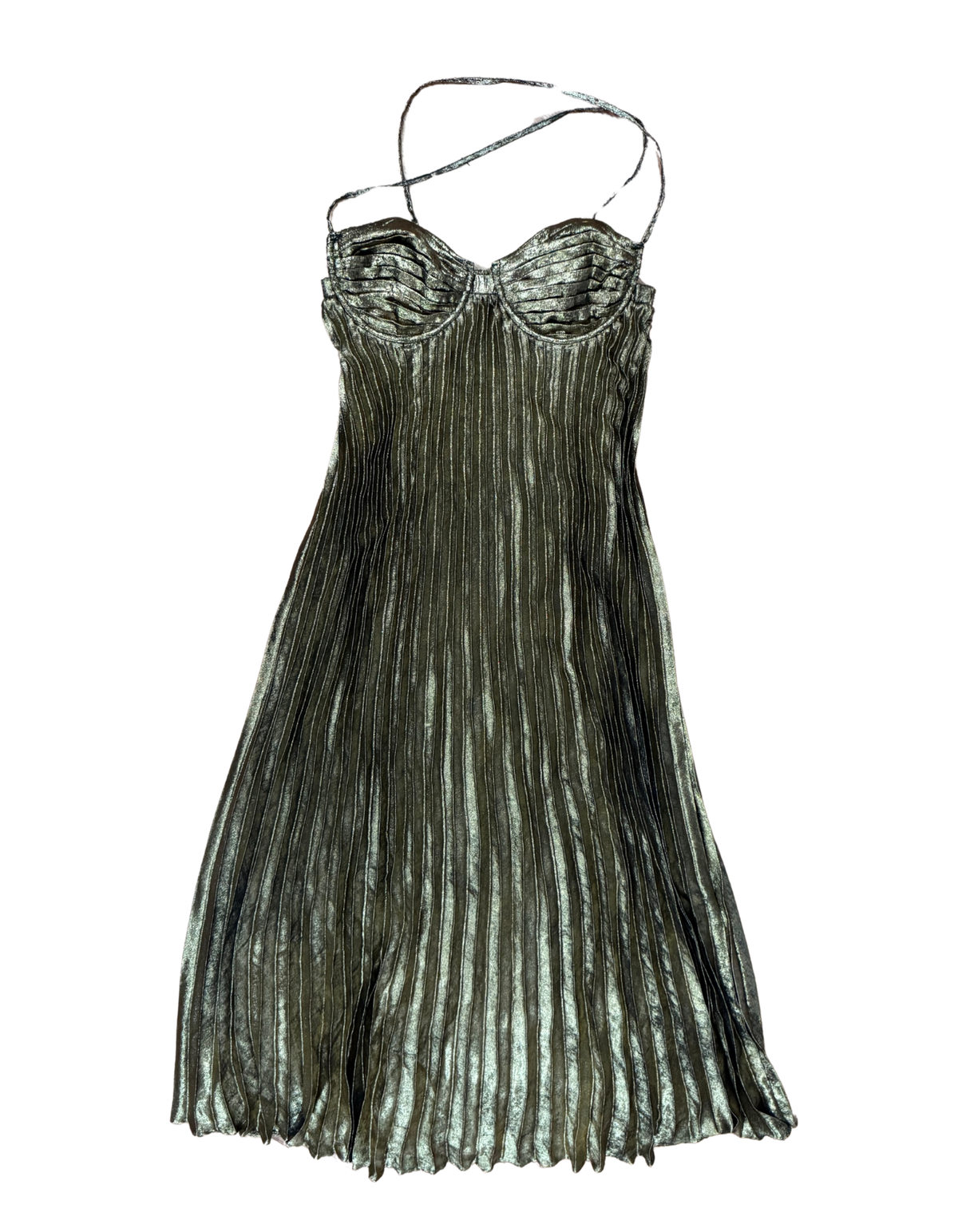 Lulus - Gold Maxi Dress