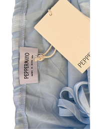 Peppermayo - Eira Balloon Sleeve Mini Dress - Baby Blue - US 2 (New With Tags)