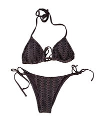 Aerie - Crinkle Brown Bikini - S (Like New)