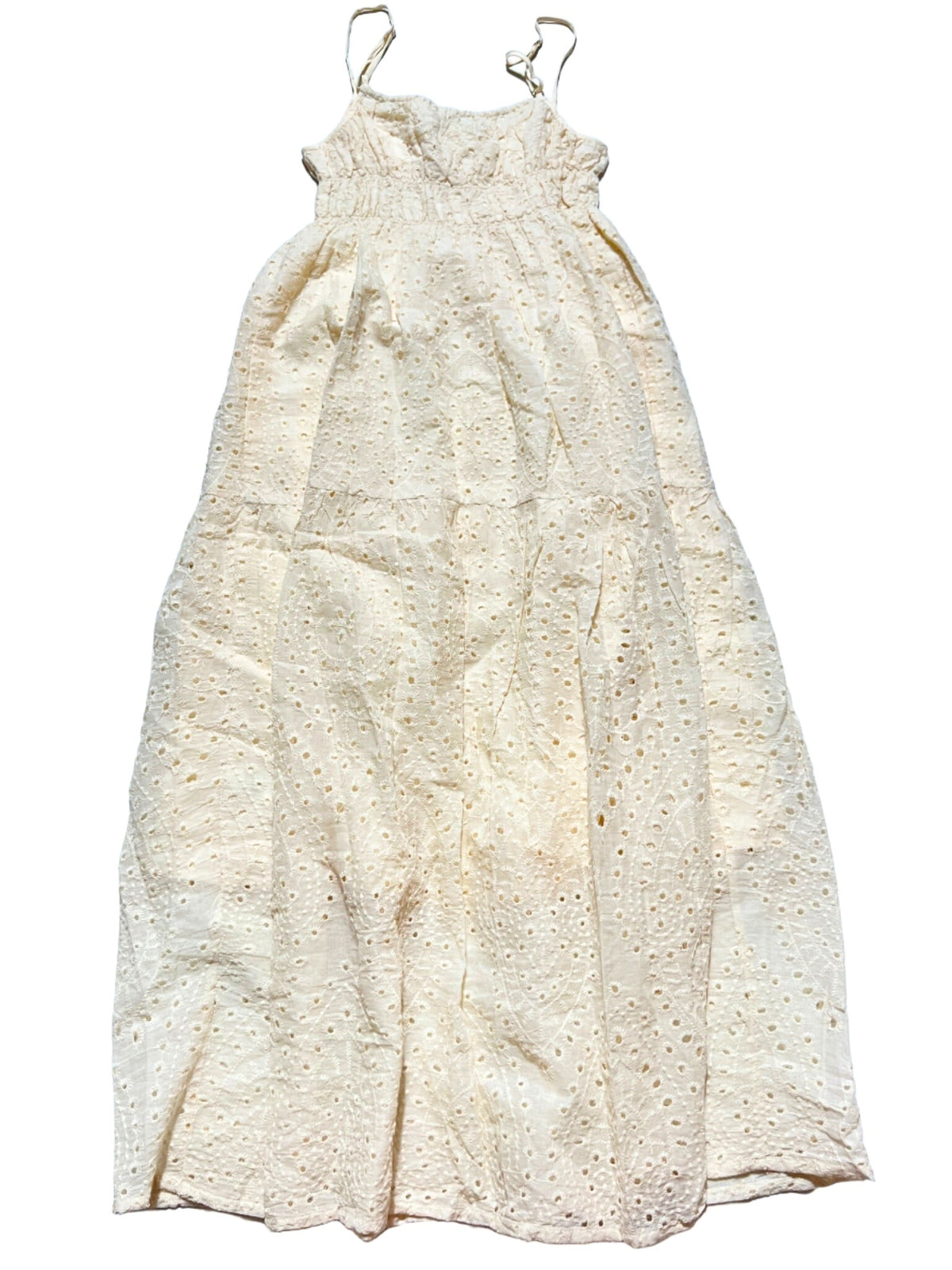 LUSH- Cream Lace Maxi Dress